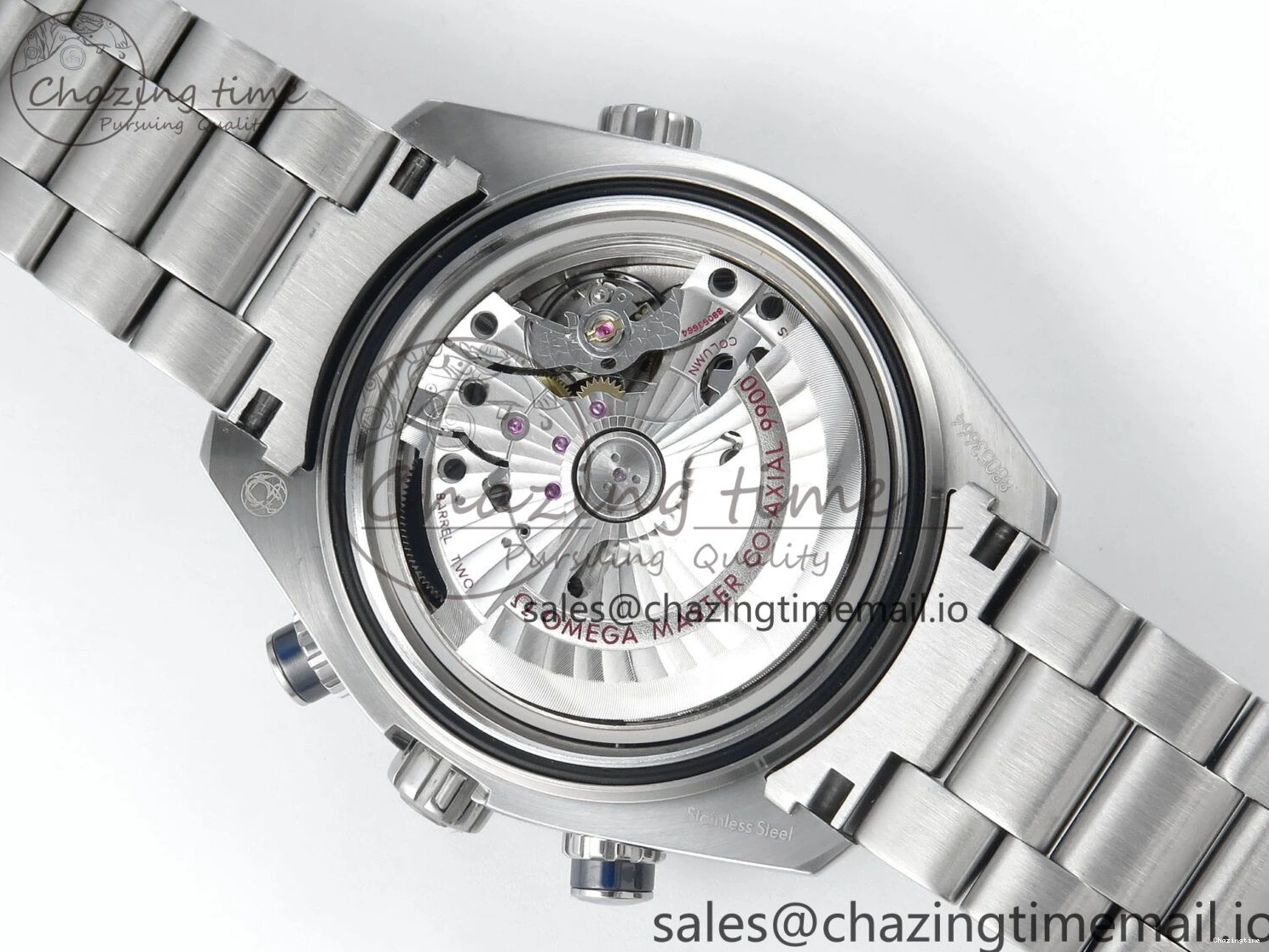 0125 FreshLook Planet Ocean Master Chronometer 600M 45.5mm SS SCF 1:1 Best Edition Black Bezel Black Dial on SS Bracelet A9900 Super Clone 7675